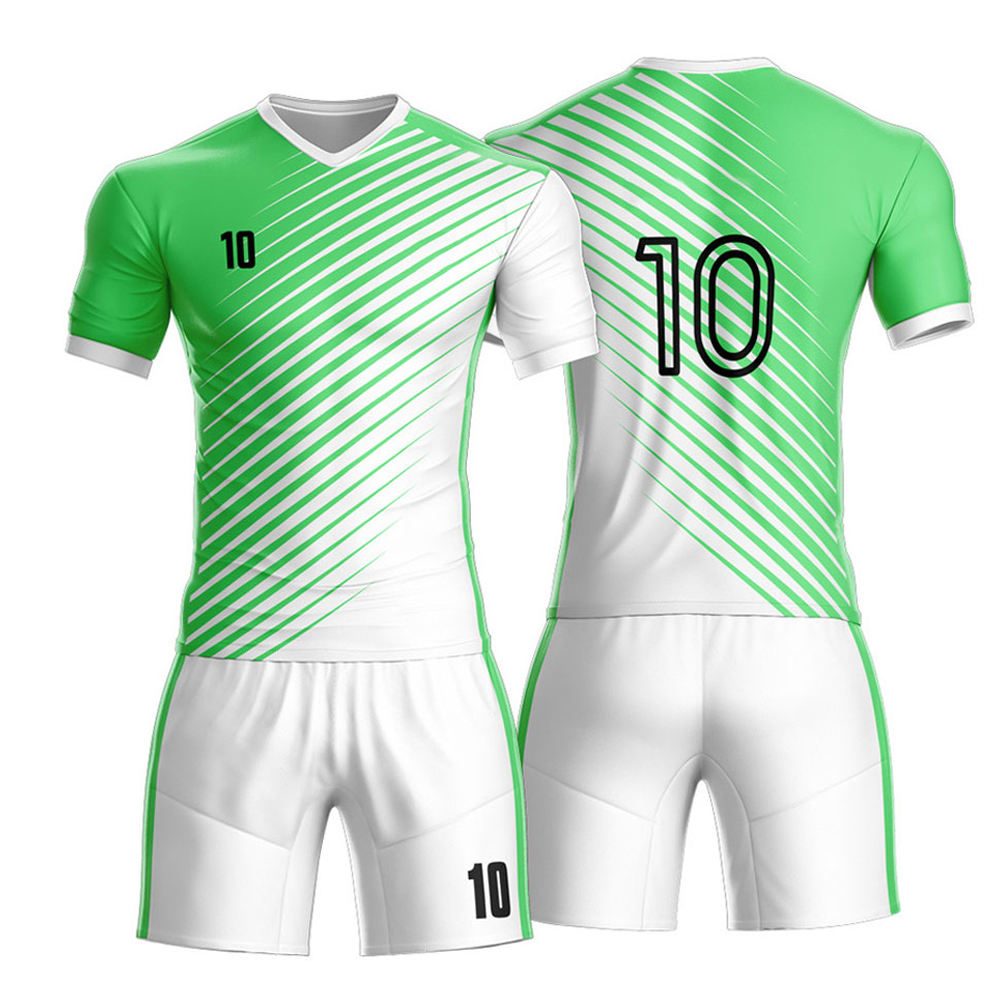 National Apparels 2024 Latest Design Soccer Uniform Set New Arrival Team Name Men Soccer Sports Football Uniforms For Sale